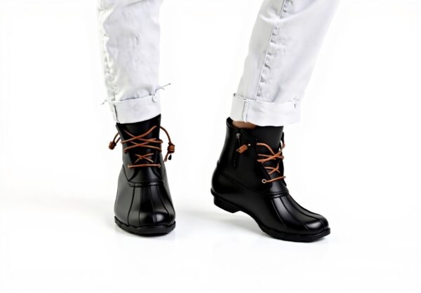 Bottes fille Sperry Saltwater cuir laçage fermeture éclair