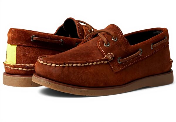 Sperry Chaussure Bateau Homme Suède Camel Mocassin