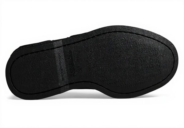 Chaussure Bateau Sperry Homme Noir Cuir Semelle Caoutchouc