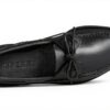 Chaussure Bateau Sperry Homme Noir Cuir Semelle Caoutchouc