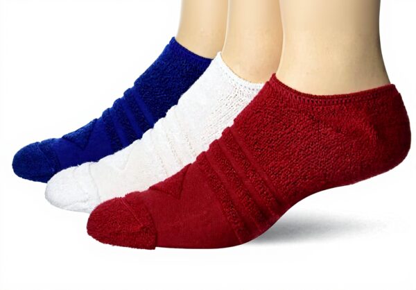 Chaussettes Sperry 3 paires doublure extérieure Rouge Blanc