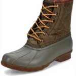 Sperry Botte de pluie Homme Velours Imperméable Vert Olive