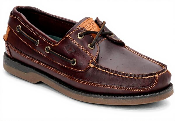 Sperry AO 2-Eye Leather Chaussures Bateau Femme Sahara