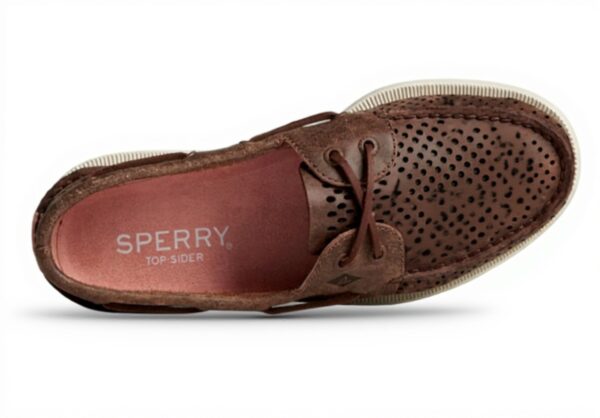 Sperry Top-Sider Chaussure Bateau Homme Cuir Miel
