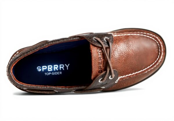 Sperry Top-Sider Leeward Chaussure Bateau Homme Marron Cuir