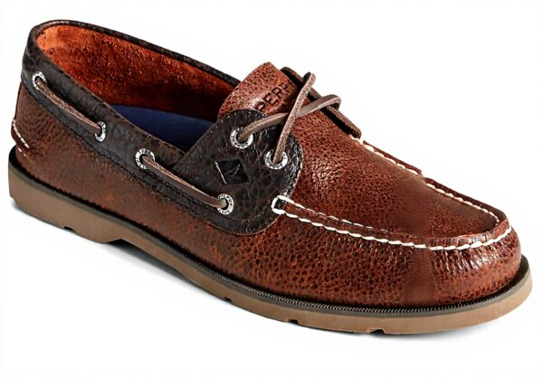 Sperry Top-Sider Leeward Chaussure Bateau Homme Marron Cuir