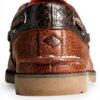 Sperry Top-Sider Leeward Chaussure Bateau Homme Marron Cuir