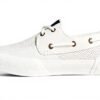 Chaussure Bateau Homme Sperry Top-Sider Soletide Cuir Blanc