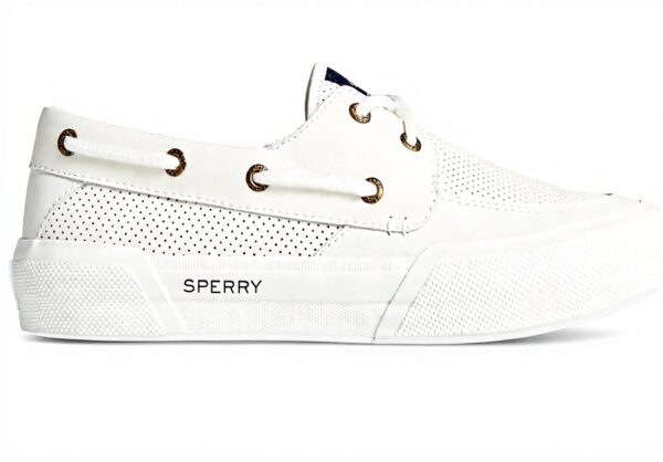 Chaussure Bateau Homme Sperry Top-Sider Soletide Cuir Blanc