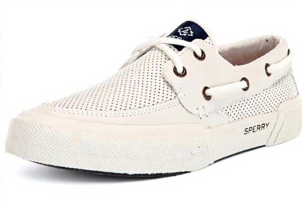 Chaussure Bateau Homme Sperry Top-Sider Soletide Cuir Blanc