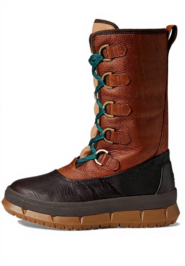 Bottes dhiver femme Sperry cuir imperméable fourrure marron