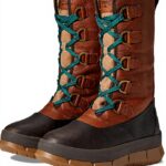 Bottes dhiver femme Sperry cuir imperméable fourrure marron