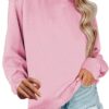 Pull femme Hilfiger coton élégant confortable rose XL-0