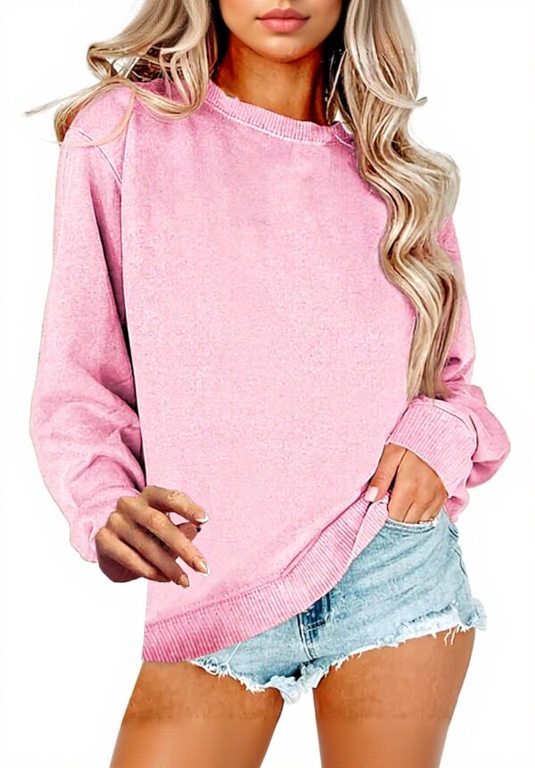 Pull femme Hilfiger coton élégant confortable rose XL