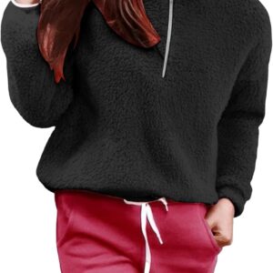 Sweat à capuche femme Generisch surdimensionné confortable-0