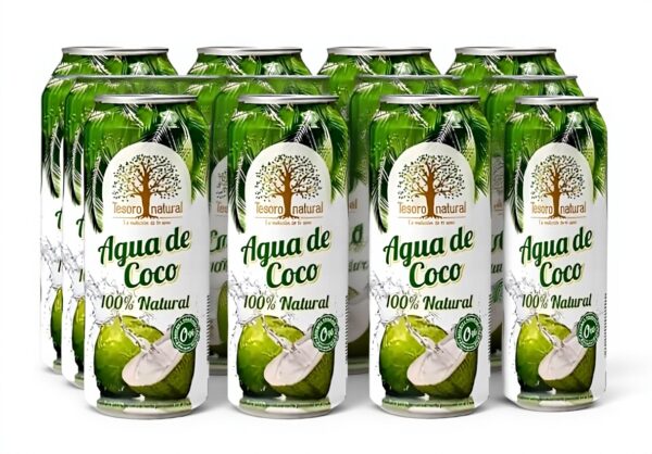 Eau de coco Tesoro Natural 100% naturelle sans sucre ajouté