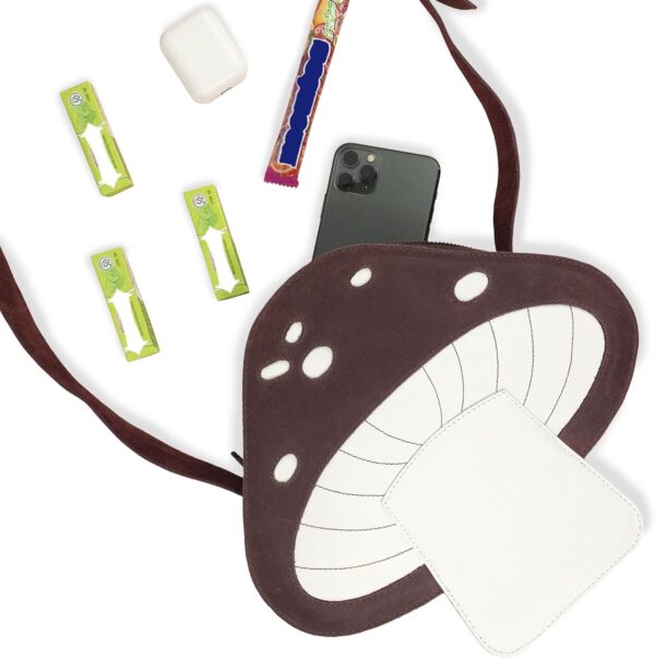 Sac bandoulière champignon Tudi Frudi cuir pleine fleur-1