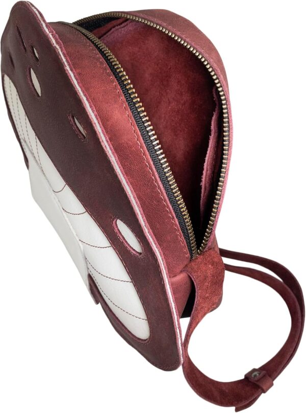 Sac bandoulière champignon Tudi Frudi cuir pleine fleur-3