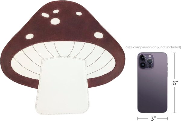 Sac bandoulière champignon Tudi Frudi cuir pleine fleur-5