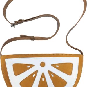 Sac à bandoulière citron Tudi Frudi cuir pleine fleur fait-0