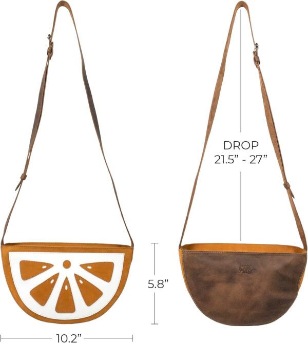 Sac à bandoulière citron Tudi Frudi cuir pleine fleur fait-4