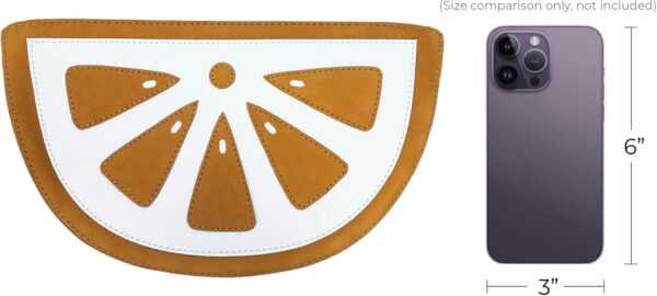 Sac à bandoulière citron Tudi Frudi cuir pleine fleur fait-5