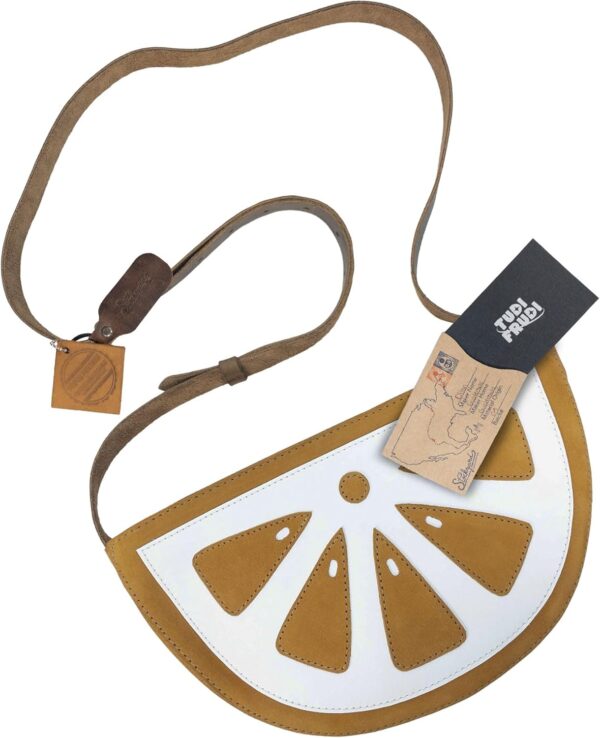 Sac à bandoulière citron Tudi Frudi cuir pleine fleur fait-6