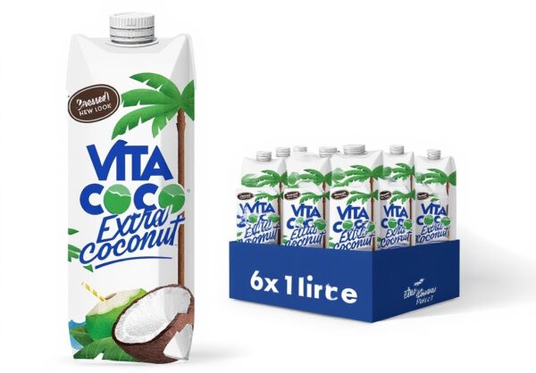 Eau de coco Vita Coco 6x1L hydratation électrolytes vitamine