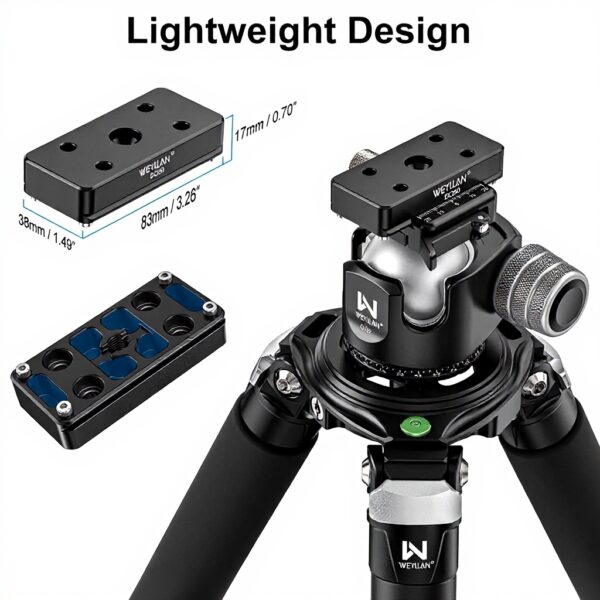 Plaque dégagement rapide Arca Swiss WEYLLAN BQ80 trépied