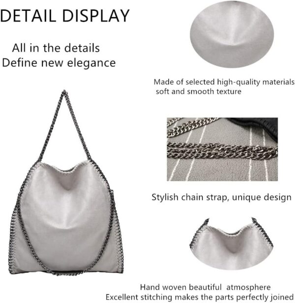 ZIYUEZIKUN Sac bandoulière femme cuir synthétique grand-2